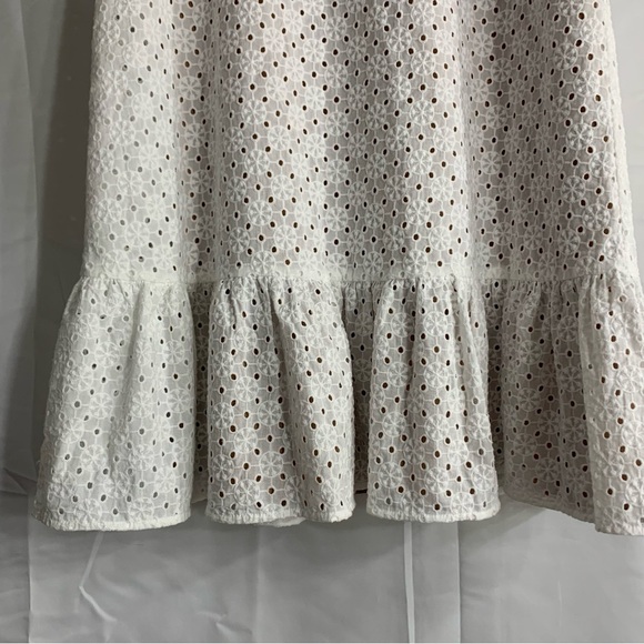 NWT MICHAEL MICHAEL KORS Eyelet Ruffled Midi Skirt, size 0 - Picture 7 of 15